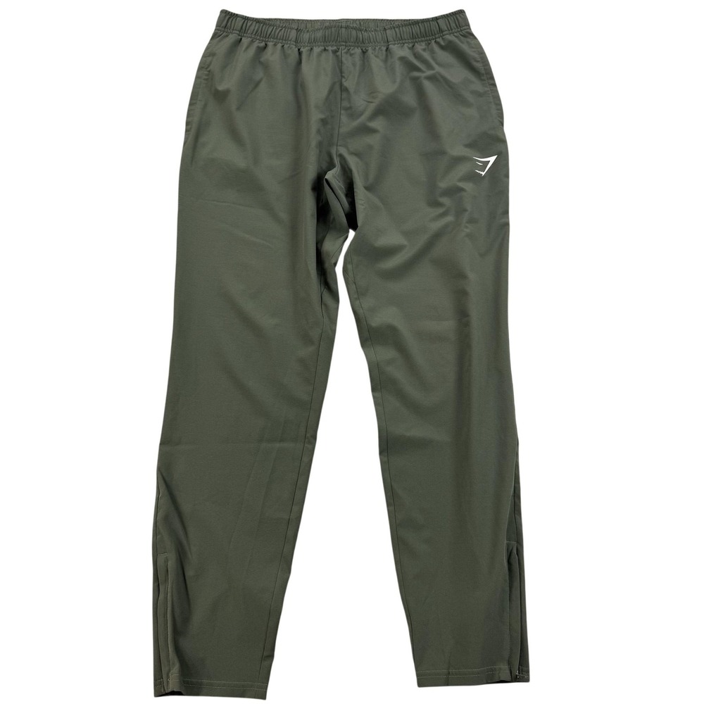 Gymshark Arrival Woven Joggers Mens Large Green Athletic Track Pants Gym A2A1N